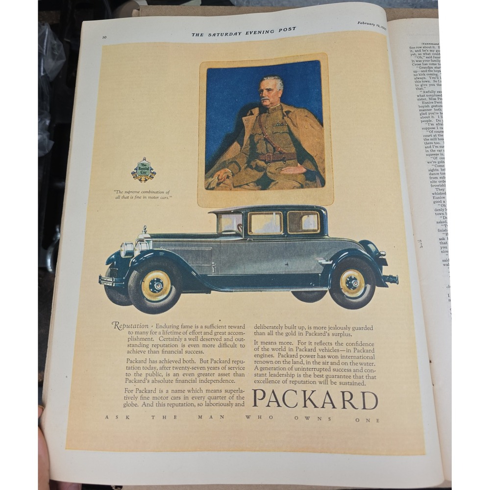 1931 Packard 8 Full Page Advertisement Vintage Car Art